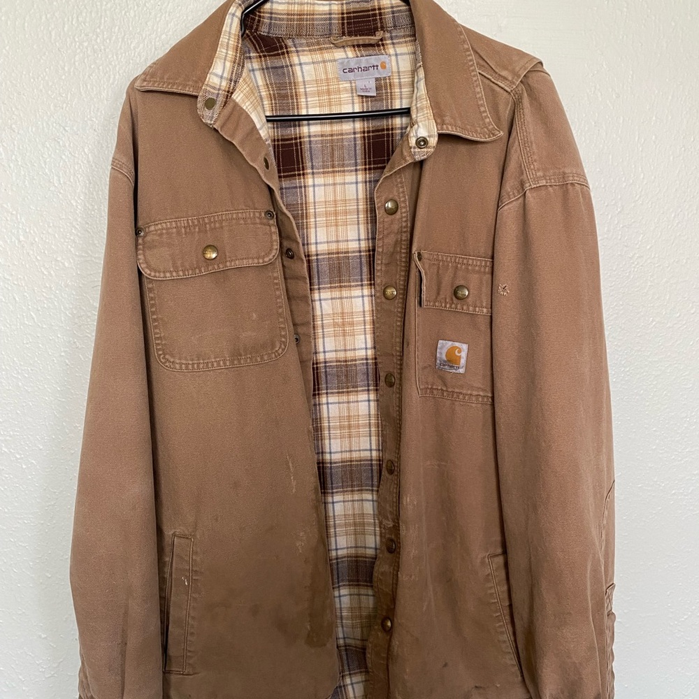 Carhartt vintage flannel jacket